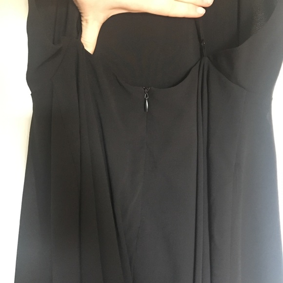 Silence + Noise Black Backless Fit and Flair Dress - Picture 3 of 3